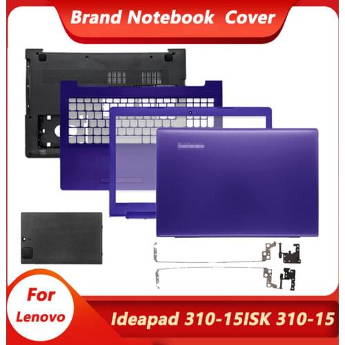 NEW Laptop LCD Back Cover/Front Bezel/Palmrest/Bottom Case Door Cover For Lenovo ideapad 310-15 310-15ISK 310-15ABR/IKB Purple