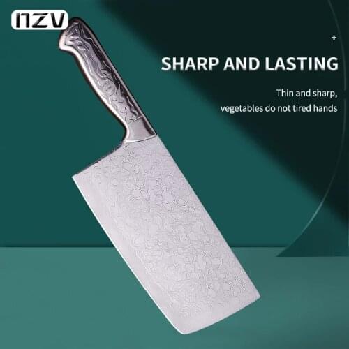 NZV Hand Made Forged Kitchen Knife Chinese Kitchen Knives Forged Cooking Knife Steel Sharp Blade Cleaver Stainless Steel Handle