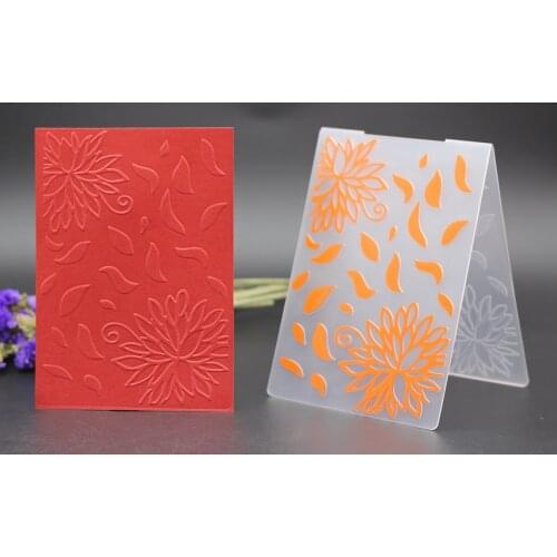 PLASTIC EMBOSSING FOLDERS flower romantic petal spring DIY scrapbook album card gift packing decoration cutting dies paper craft