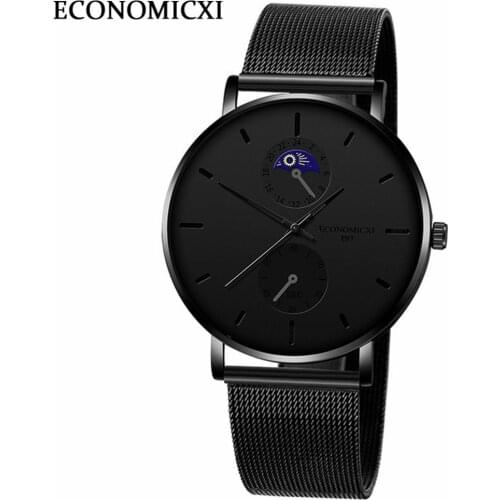 Luxury 2021 New Shi Ying Watch Ultra-thin Wormhole Concept Watch Male Student Trend Mens Watch Relojes Men Watches
