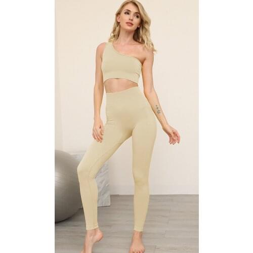 Sportswear Yoga Set Tights Seamless Leggings Sports Bra Fitness Sleeveless Crop Top Gym Set Yoga Pants Jogging Women Tracksuit