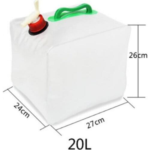 20L Water Tank Outdoor Water Bags Foldable Portable Drinking Camping Cooking Picnic BBQ Water Container Bag Water Bag For Car