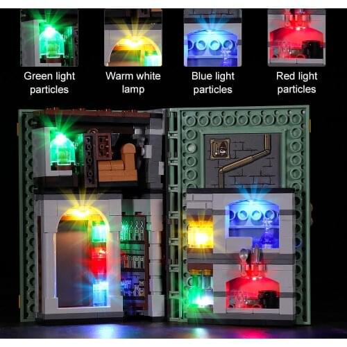 Light Set for Hogwarts Moment Transfiguration Class 76383 Professor Snape"s Potions Class Lighting Kit (Not Include Lego Set)