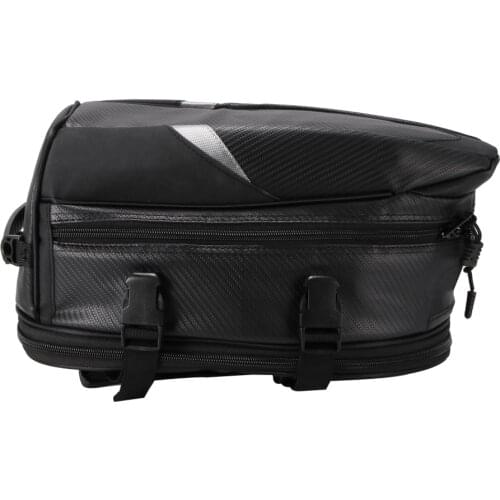 Universal Motorcycle Fabric Back Bag Motorcycle Tail Bag Luggage Storage Box Waterproof Expandable