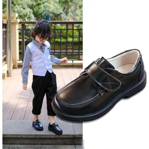 Boys Etiquette Party Shoes Host School Performance Shoes Children Leather Flats Kids Formal Shoes