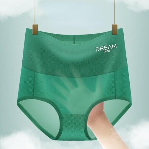 Women Lady Seamless Smooth High Waist Soft Briefs Underwear Slim Fit Large Size sissy Panties