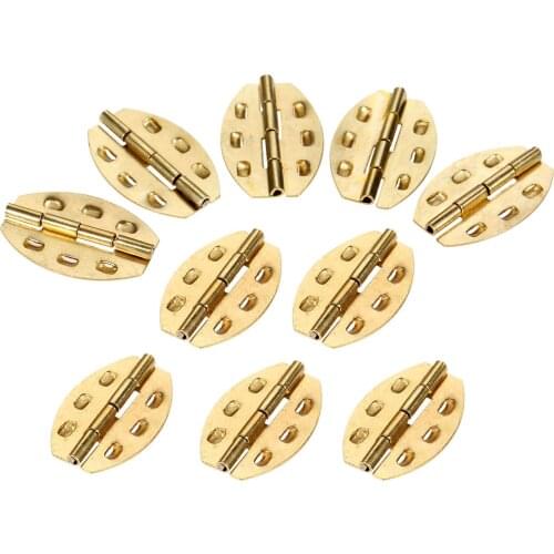 10Pcs 25*17mm Metal Furniture Wardrobe Cabinet Door Hinges Parliament Decorative Butt Hinges Jewelry Chest Gift Wooden Box Hinge