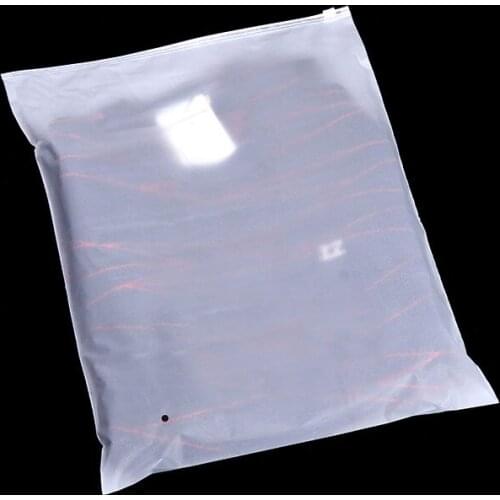 100pcs 23x32cm 27x35cm PE Trosted storage bag reusable Zip Lock Plastic bag underwear clothing gift jewelry packaging bags