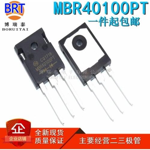 5pcs/lot MBR40100PT TO-247 MBR40100 TO247 MBR40100PTG TO-3P 40A 100V Schottky diode