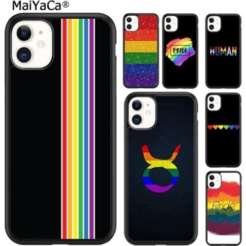 MaiYaCa Gay Pride Flag LGBT Phone Case Cover For iPhone 5s SE 6s 7 8 plus X XR XS 11 12 pro max Samsung Galaxy S8 S9 S10 shell