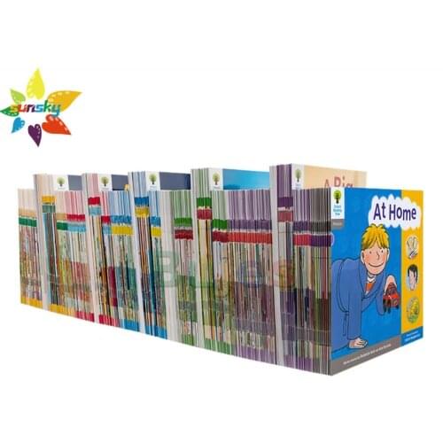 Kids Oxford reading tree natural spelling complete point reading edition level 1-9 English graded picture book 204books/set