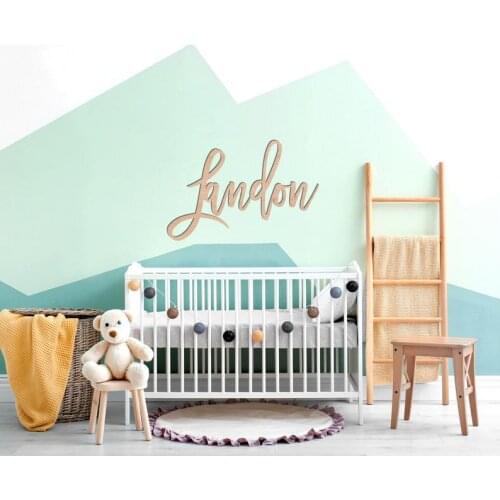 Crib Name Sign, Wooden Name Sign Nursery Decor,Personalized Name Sign Nursery Name Sign Wood, Wall Decor Nursery Wall Art, Baby