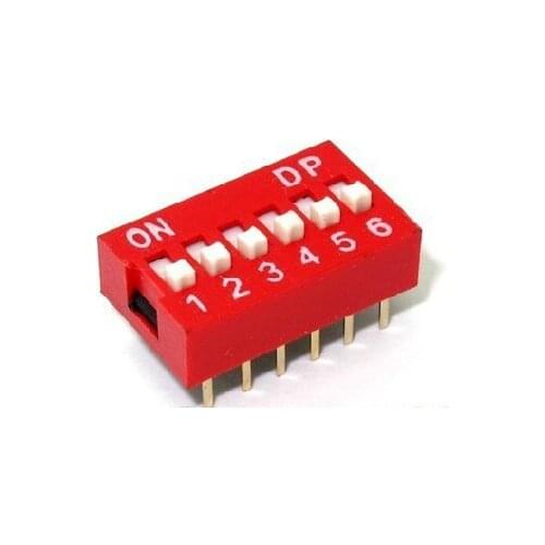 DIP switch 6 way 2.54mm,DIP Switches 6P