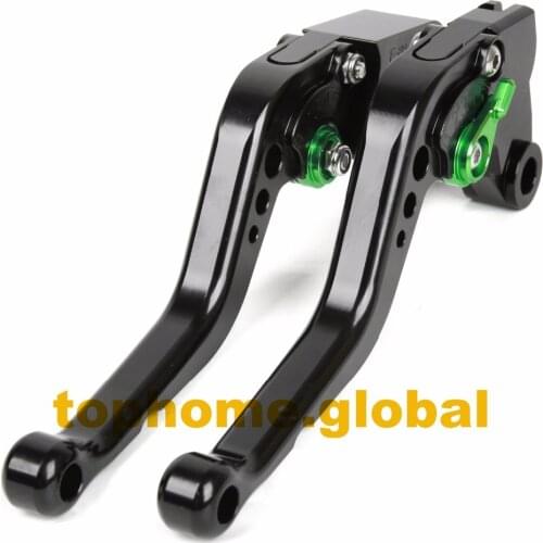 For Kawasaki Versys 650 1000 / VULCAN/S 650 2015 2016 2017 2018 Short Clutch Brake Lever CNC BK/GN Adjustable