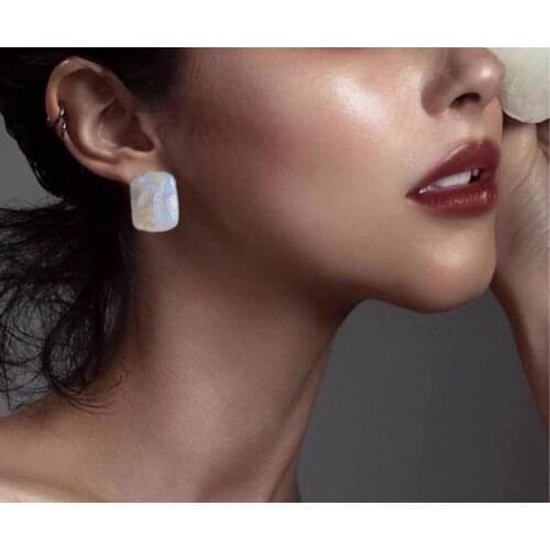 ECHSUN natural freshwater pearl earrings 14K gold inlaid jewelry jewelry handmade earrings pearl earrings wholesale and retail