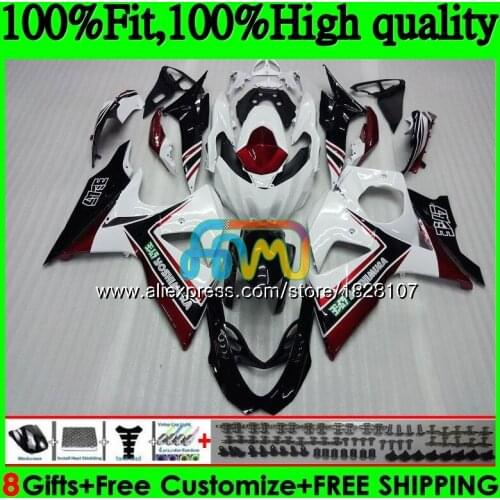 K9 For SUZUKI GSXR-1000 GSXR 1000 09 10 11 12 13 15 16 44BS.0 GSXR1000 2009 2010 2011 2012 2014 2015 2016 Fairing Dark red white