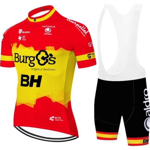 2020 new BH team cycling jersey 20D gel pad bike shorts set racing ropa ciclismo hombre men short sleeve bike clothing