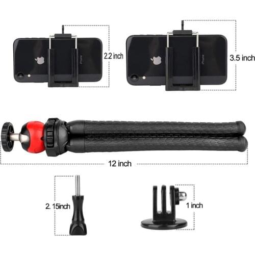 Mini Portable Flexible Tripod With Phone Holder Octopus Tripods for Gopro Camera