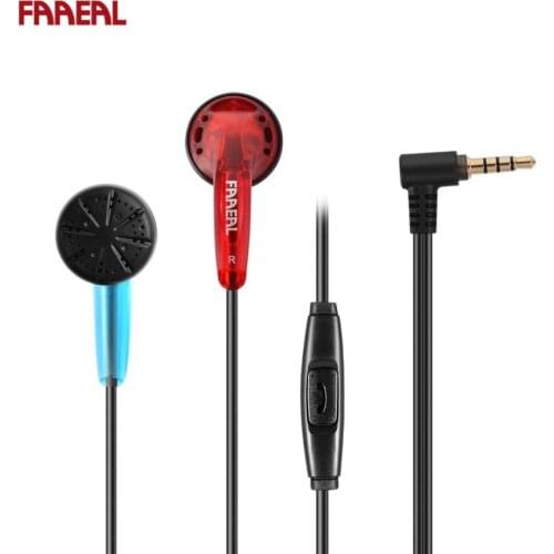 FAAEAL Iris Ancestor Earbuds 32ohm In Ear Flat Head Headphones HiFi Super Bass Earphones 3.5mm Wired for Xiaomi OPPO VIVO