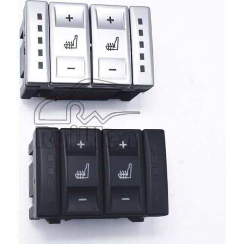 New 2 color 6M2T-19K314-AC Silver Black Seat Heating Button Control Switch For Ford Mondeo MK4 S-MAX Galaxy MK3 BS7T-19K314-AB