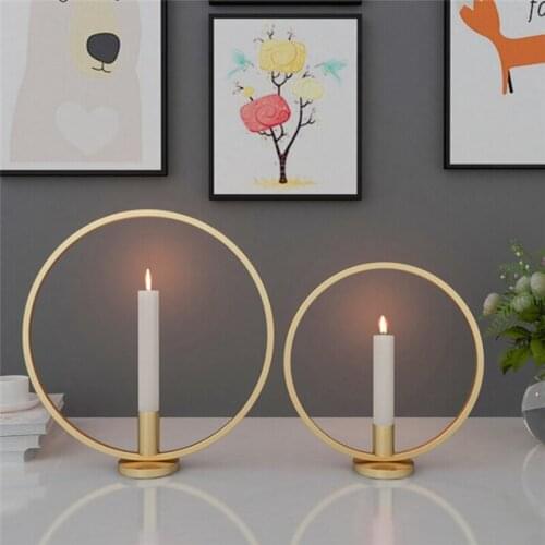Pannow Decorative Metal Candlesticks