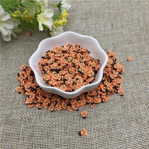20g Halloween pumpkin Snow for Resin DIY Supplies Nails Art Polymer Clear Clay accessories DIY Sequins scrapbook shakes Craft