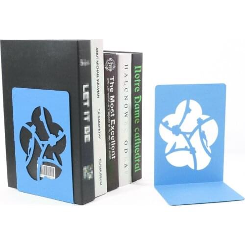 Bookend Osmanthus Tree Bird Home Bookshelf Storage Decoration For Storing Magazines Books DVDs Games Sturdy Metal Bookend