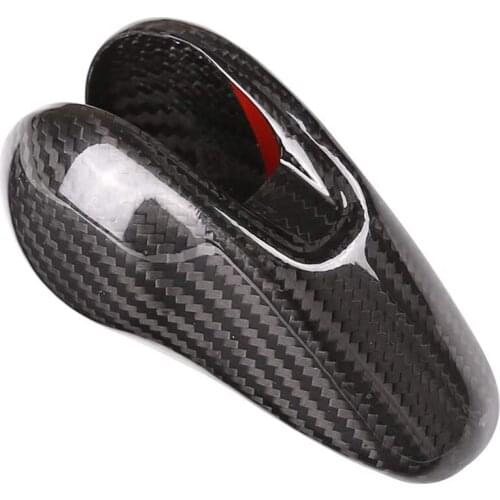 Real Carbon Fiber Gear Shift Knob Head Cover Trim Fit for Macan 2014-2020 S GTS Panamera 2014-2016 718 2016-2019