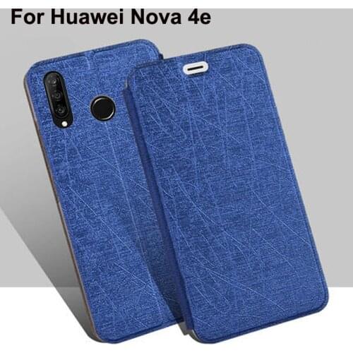 Luxury PU Leather Case For Huawei Nova 4e flip stand cases back Cover For Huawei Nova4e shell Nova 4 e protective capa coque