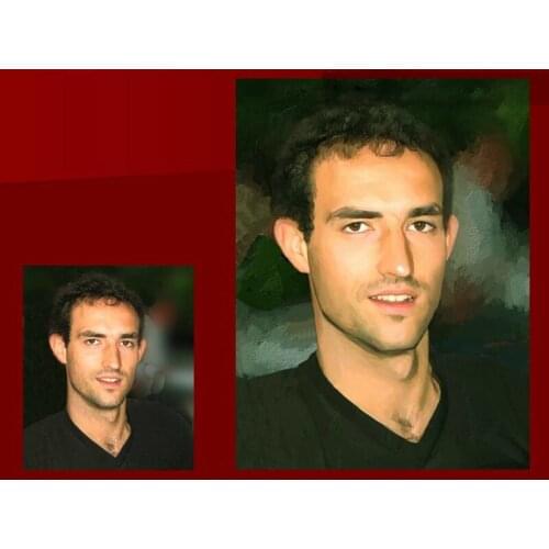 Hand-painted custom portrait painting High quality the best realistic PR-01