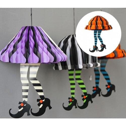 DIY Smooth Two Legs Halloween Lantern Home Decor Hanging Lantern DIY Smooth Two Legs Halloween Lantern Home Decor