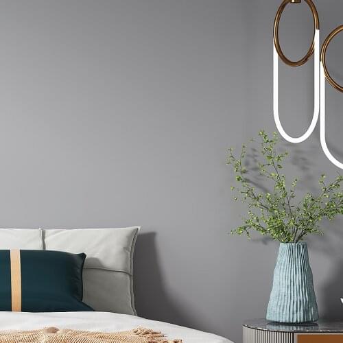 Nordic Grey Wallpaper Home Decor Non Woven Waterproof Wall Mural for Living Room Bedroom pared decoracion de hogar