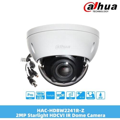 Dahua HAC-HDBW2241R-Z 2MP Starlight HDCVI IR Dome Camera 1080P 2.7-13.5mm Motorized Lens