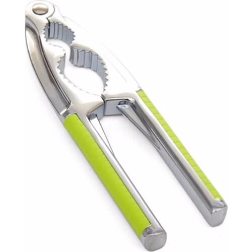 Stainless Steel Nutcracker Eco-Friendly Kitchen Tool Multi-Function Nut Cracker Sheller Walnut Cracker Plier Metal Opener Tool