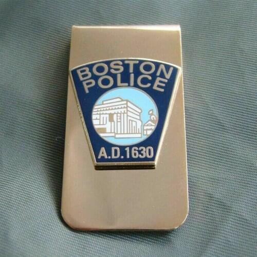 US Boston City Souvenir Metal Money Clip Badge