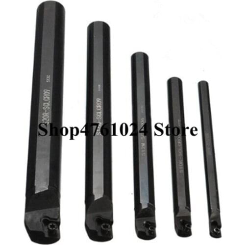 6PCS 6mm 8mm 10mm 12mm 16mm 20mm SCLCR06/SCLCR09 Lathe Turning Holder Boring Bar Insert For Semi-finishing