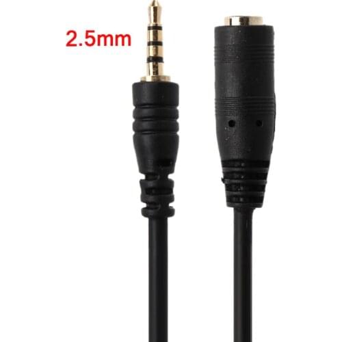 150cm 2.5mm Male to Female Jack Extension Audio AUX Cable Cord for Smartphone 2.5mm earphone