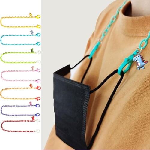 Mask Hanging Rope Face Mask Lanyard Mask Holder Adjustable Traceless Hanging Rope Two Hooks Child Lanyard Glasses Chain