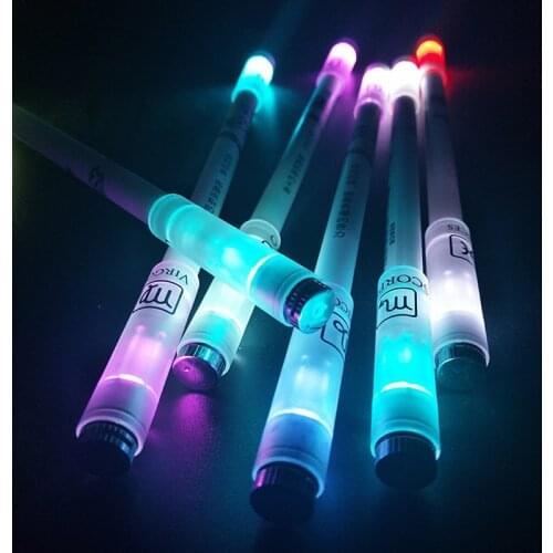 1pc Pen Spinning Mod Rotating Gaming Ballpoint Luminous Pen Anime For Beginner Rotating