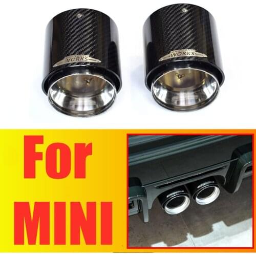 1 Pcs Top Quality Carbon Exhaust Muffler Tips For MINI Cooper S R55 R56 R57 R58 R59 R60 R61 F54 F56 F57 F60 JCW Muffler Pipes