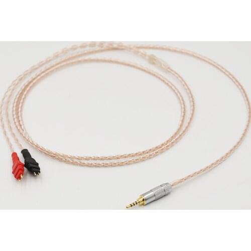 2.5mm TRRS BALANCED Cable For HD650 HD600 HD660s Silver & Copper Twisted headphone upgraded cable