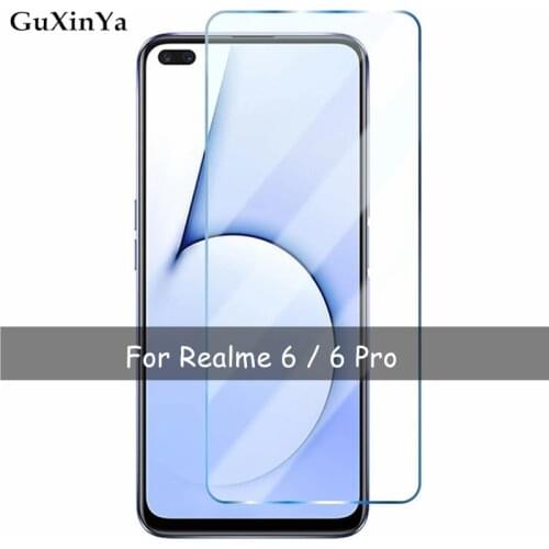 2pcs Tempered Glass Realme 6 Pro Screen Protector 9H Glass Realme 6 Protective Glass Realme 6 6 Pro Anti-scratch Phone Film