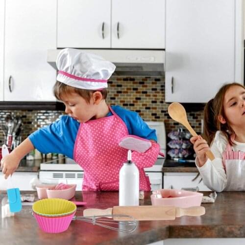 5 Style Childrens Wash-able Cooking And Baking Set-Chef Costume Cosplay As Gifts Funny Play House Game For Child Girls Gift