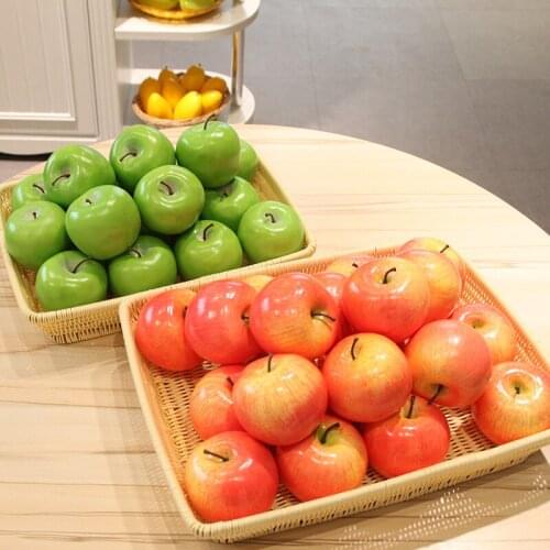 7-Simulation Fruit Apple shooting model fruit Prop toy hotel Restaurant cabinets Home decoration Accessories Desk Decoration
