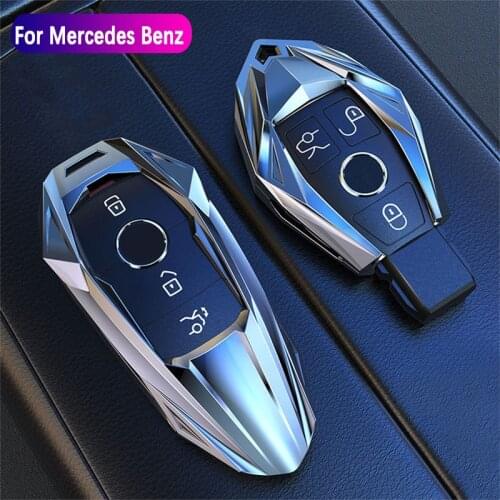 Car Key Fob Case Cover Protector For Mercedes Benz A E C S Class E300L C260L W204 W212 W176 GLC CLA GLA Car Accessories For AMG