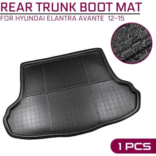 Car Carpet Rear Trunk Anti-mud Cover For Hyundai Elantra Avante 2012 2013 2014 2015 Floor Mat