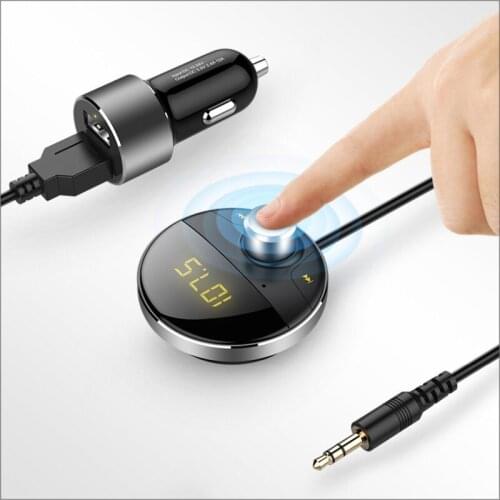 Vehicle MP3 player Bluetooth receiver Multi-function AUX play FM FM Support TF Card Hands-free calls car charger