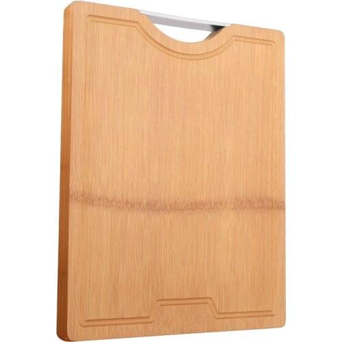 Bamboo cutting board wood household cut meat vegetable fruit chopping board rectangular kitchen panel cutting board mx10211402