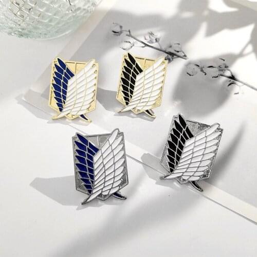 New Creative Investigation Corps Brooch Flying Logo Brooch Exquisite Enamel Pins Wings Logo Brooch Fashion Backpack Badge