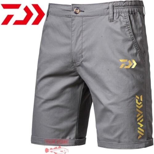 Daiwa Fishing Pants Cotton Cargo Shorts Breathable Soft Solid Casual Spring Summer Daiwa Fishing Clothing Outdoor Camping Sport